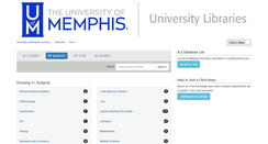 Desktop Screenshot of libguides.memphis.edu