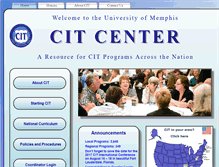 Tablet Screenshot of cit.memphis.edu