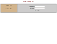 Tablet Screenshot of coefaculty.memphis.edu
